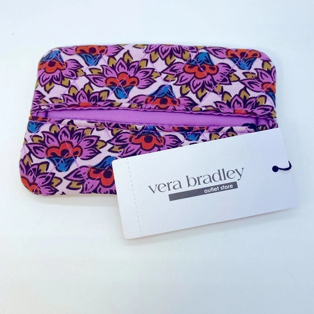 Vera Bradley Purple Floral Tissue Holder NWT